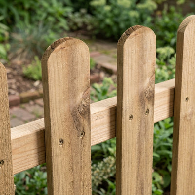 4" x 3/4" Rounded Top Pickets