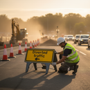 Sienna Reversible Traffic Sign 1050 x 450mm - Premium Quality Design