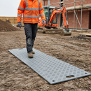 Dim Gray Premium Medium Duty Access Half Mat - 2400mm x 600mm x 12mm