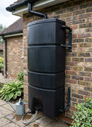 160 Litre Wall-Mounted Water Butt, Slimline Recycled Plastic