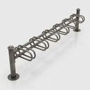 Modular 6-Space Steel Cycle Rack with Decorative Top Cap (view 2)