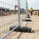 Gray Premium Hi-Vis Anti-Trip Rubber Block Temporary Fence Feet