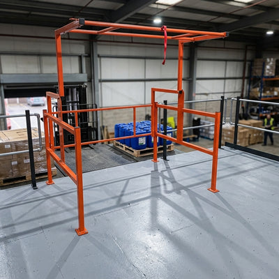 Pallet Safety Gate 1400mm Wide for Mezzanine Loading