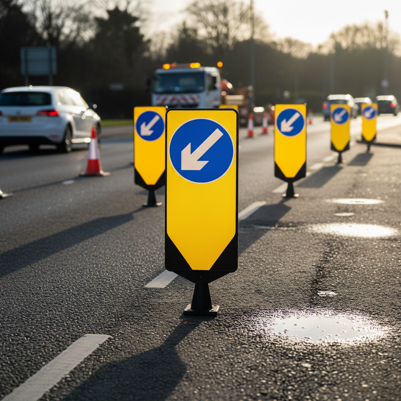 Dark Slate Gray Self Righting Traffic Bollard | Highly Durable & Impact Resistant