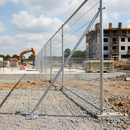 Gray Heavy Duty Temporary Fencing Support Brace with Pegs for Stability