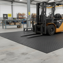 Dark Gray Premium Penny Dot Studded Anti-Slip Rubber Matting - 4.5mm Thickness