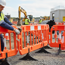 Gray Premium 2M Vision Pedestrian Barrier with High Visibility Design
