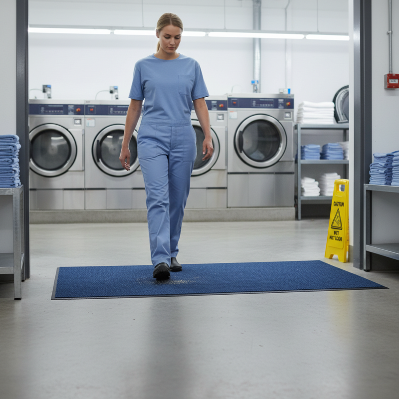 Gray Premium Machine Washable Lustre 9mm Mat - Versatile and Durable