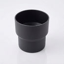63mm Outlet to Downpipe Length Connector — Textured Black