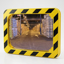 800 x 600mm P.A.S Yellow and Black Framed Convex Mirror (view 2)