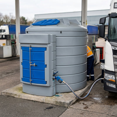 10,000 litre bunded AdBlue storage tank with lockable cabinet