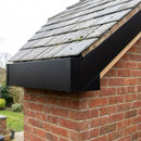 L Return Fascia Board Angle Covers – Aluminium Corner Fascia — RAL 9005 / 135 Deg Internal Angle (in use)