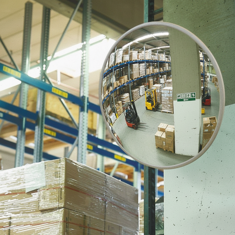 Dim Gray Premium Wall Mountable Observation Mirror with Adjustable Bracket