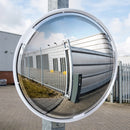 400mm Wide Angle Convex Security Mirror, 180° 3-Directional View