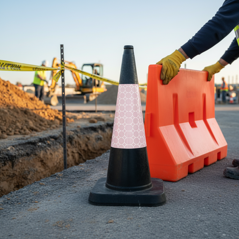 Dim Gray High-Performance 750mm Traffic Cone - Durable and Stackable