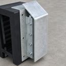 Steel Reinforced Rubber Dock Bumper - 620 x 360 x 140mm Black
