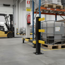 Light Slate Gray Premium Impact Protection Railing System Hybrid - 1000mm End Post