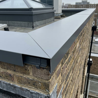 Aluminium Coping Length 3m - Secret Fix Powder Coated