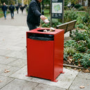 120 Litre Steel Litter Bin with Zinc Prime Finish