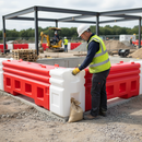 Gray Premium Safety Barrier Angle Piece - Without Pin for Enhanced Stability