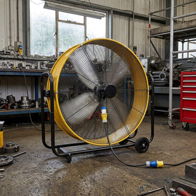 30" Industrial Drum Fan, 2-Speed, 110V, 284.8m³/min
