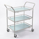 Small General Purpose Trolley with 3 Fire-Retardant Laminate Shelves (view 2)