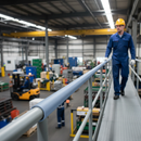 Dim Gray Premium GRP Handrail Capping for Top Rail Installation on Gripatex Square Tubes - High-Quality Professional Grade for Industrial and Commercial App...