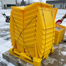 Full Pallet 18 × 6 Cu Ft Grit Bins, UV-Resistant Polyethylene