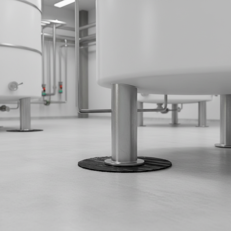 Dark Gray Premium Adhesive Cylinder Pads - Bitumen Glue Mats for Easy Installation