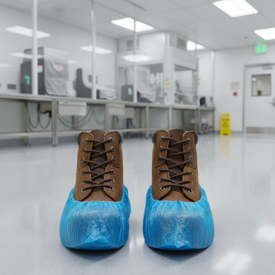 Premium Disposable Overshoe Covers 16" - Box of 2000, Waterproof and Anti-Slip