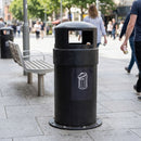 84 Litre Circular Closed Top Litter Bin