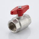 1/2" BSP Female x 1/2" BSP Female Plated Brass Ball Valve (view 2)