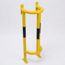 1000 x 350 x 300mm Wall and Ground Mounted Pipe Protector Yellow (view 2)