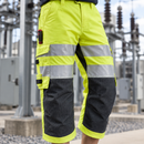 Hi-Vis Yellow/Navy Flame-Resistant Class 2 Pirate Trousers (view 2)