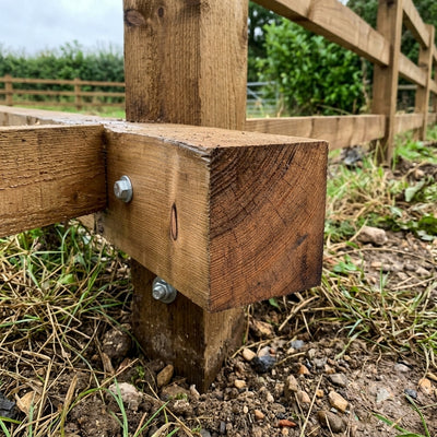 10ft Blunt Larch Square Post (Treated)