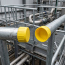 48.3mm Scaffold Tube End Cap - Yellow LDPE, 2.5mm Wall