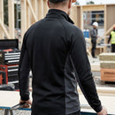 Full Zip Stretch Midlayer Work Jacket - Black