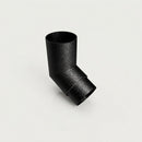 76mm Diameter Flush Joint Aluminium Downpipe Bends — Textured Black / 112.5 Deg