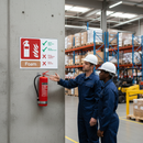 Rosy Brown Premium Foam Extinguisher Instructions Safety Sign for Fire Equipment