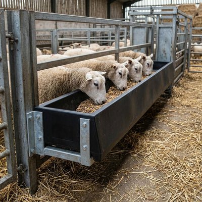 Livestock Feed Trough 34L – 2m MDPE Double-Skin Moulded