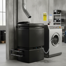 Dark Gray Premium 525 Litre Tall Water Tank with Multiple Outlets and Removable Lid