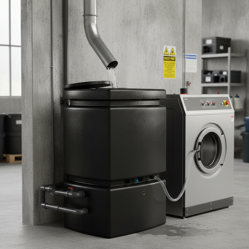 Dark Gray Premium 525 Litre Tall Water Tank with Multiple Outlets and Removable Lid