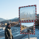 Light Gray High-Performance Frost & Condensation Resistant Traffic Mirror