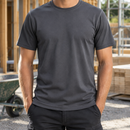 Moisture Wicking Recycled Polyester Work T-Shirt - Steel Grey