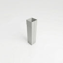 72x72mm Aluminium Gutter Outlet Spigot Extender — RAL 7035