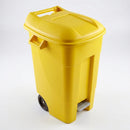 120 Litre Yellow Pedal-Operated Clinical Waste Bin (view 2)