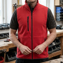 Chili Red Low-Shedding Sleeveless Fleece Gilet