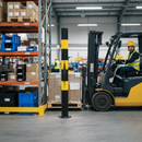 Dim Gray High Visibility Heavy Duty Crash Protection Bollard - 1200mm Above Ground