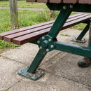 Recycled Plastic Picnic Table with Steel Frame