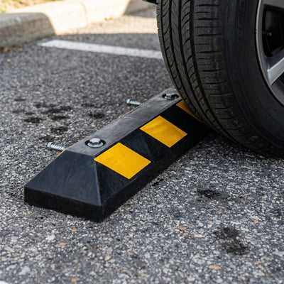 Rubber Parking Stop – Ground-Mounted Vehicle Barrier